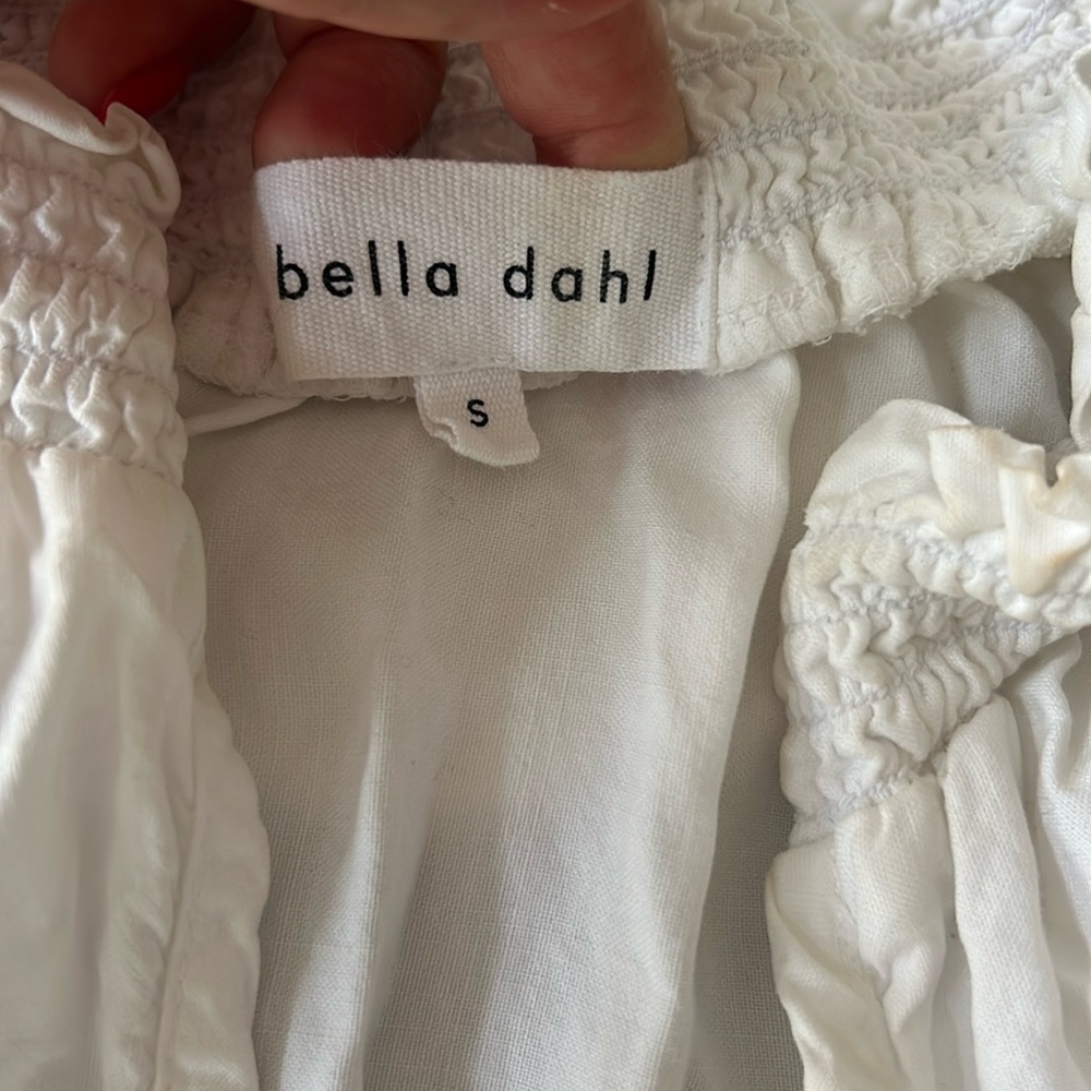 Bella Dahl Smock Waist Top Cap Sleeve S